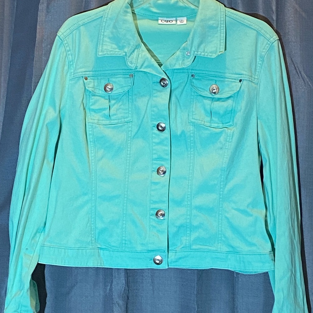 Womens XL seafoam blue/green jacket